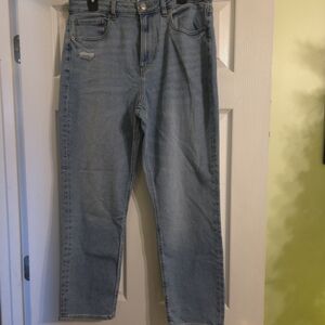 American Eagle Light Blue Denim Mom Jeans